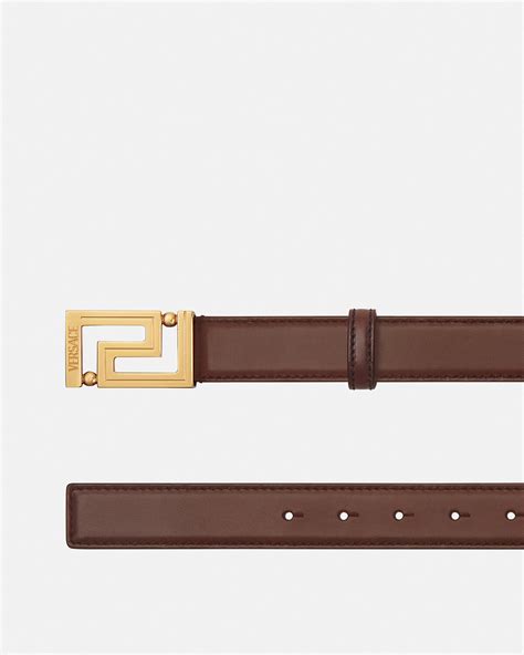 versace collection belt brown|versace greca belt.